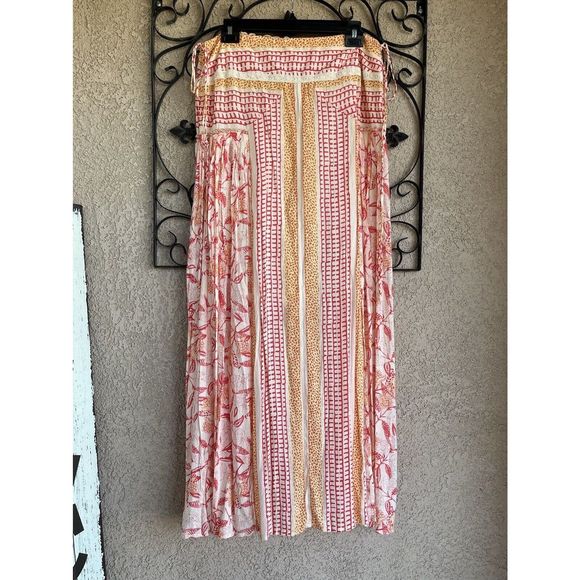 Free People Squared Off Convertible Maxi Skirt - Size Large - Multicolored - Picture 2 of 13